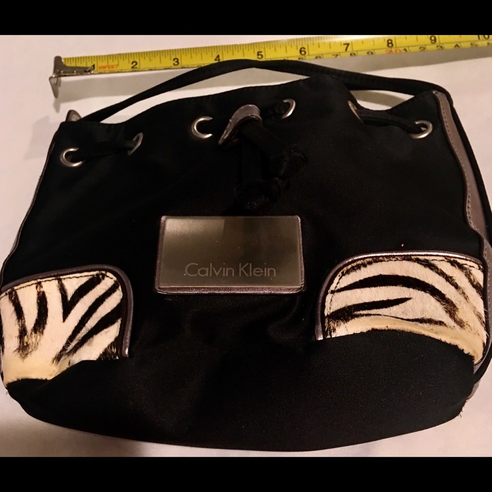 Calvin Klein Zebra and Black Purse
